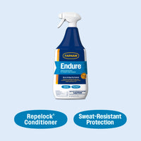 Thumbnail for Farnam Endure Sweat-Resistant Fly Spray for Horses, Lasts Up to 14 Days, Protects Against Flies, Gnats, Mosquitoes, Ticks & Lice, 32 oz.