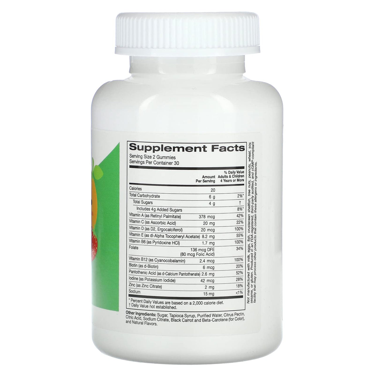 Kid's Multivitamin Gummies, Strawberry, Orange, and Cherry Flavors, 60 Gummies, California Gold Nutrition