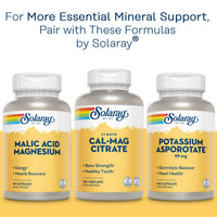 Thumbnail for Solaray Potassium Citrate, Healthy Electrolyte Balance, Nerve & Muscle Function Support, Vegan, 60 VegCaps