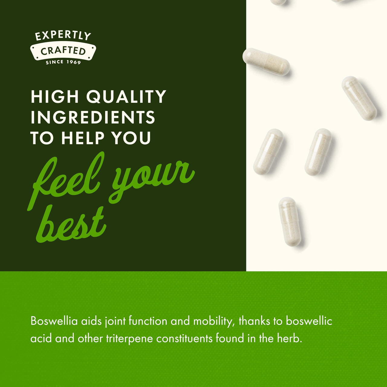 Swanson Double Strength Boswellia - Ayurvedic Herb for Joint Flexibility & Mobility Support - Boswellia Serrata Resin - (60 Capsules, 800mg Each)
