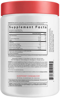 Thumbnail for Codeage Gut Muscle Formula - L-Glutamine, Hydrolyzed Collagen, Prebiotic Fiber, Aloe Vera, Probiotics, Zinc - Sports Nutrition Supplement, Chocolate Brownie Flavored-Powder - Non-GMO - 11.7 oz