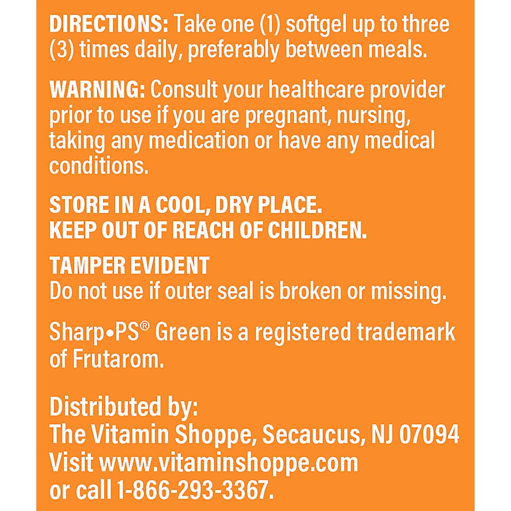 The Vitamin Shoppe Sunflower Phosphatidylserine 100 MG (30 Softgels)