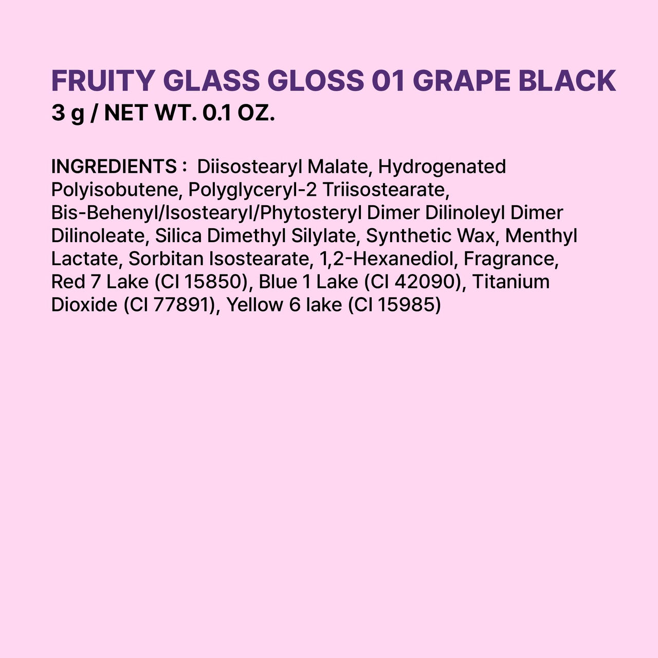 COLORGRAM Fruity Glass Gloss 04 Farewell Guava | Non-Sticky Glossy Lip Tint with Glass-Like Shine | Long-Lasting Hydrating Lip Gloss for Smooth & Plump Lips