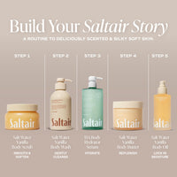 Thumbnail for Saltair Vitamin C Oil-Infused Body Scrub | Salt Water Vanilla, 18.5 oz
