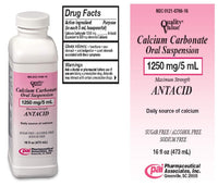 Thumbnail for Calcium Carbonate Oral Suspension 1250mg/5 ml - 16 Oz.