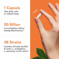 Thumbnail for Garden of Life Raw Probiotics Ultimate Care - 100 Billion CFU - Dietary Supplement for Gut Health Support - For Women & Men - 30 Vegetarian Capsules