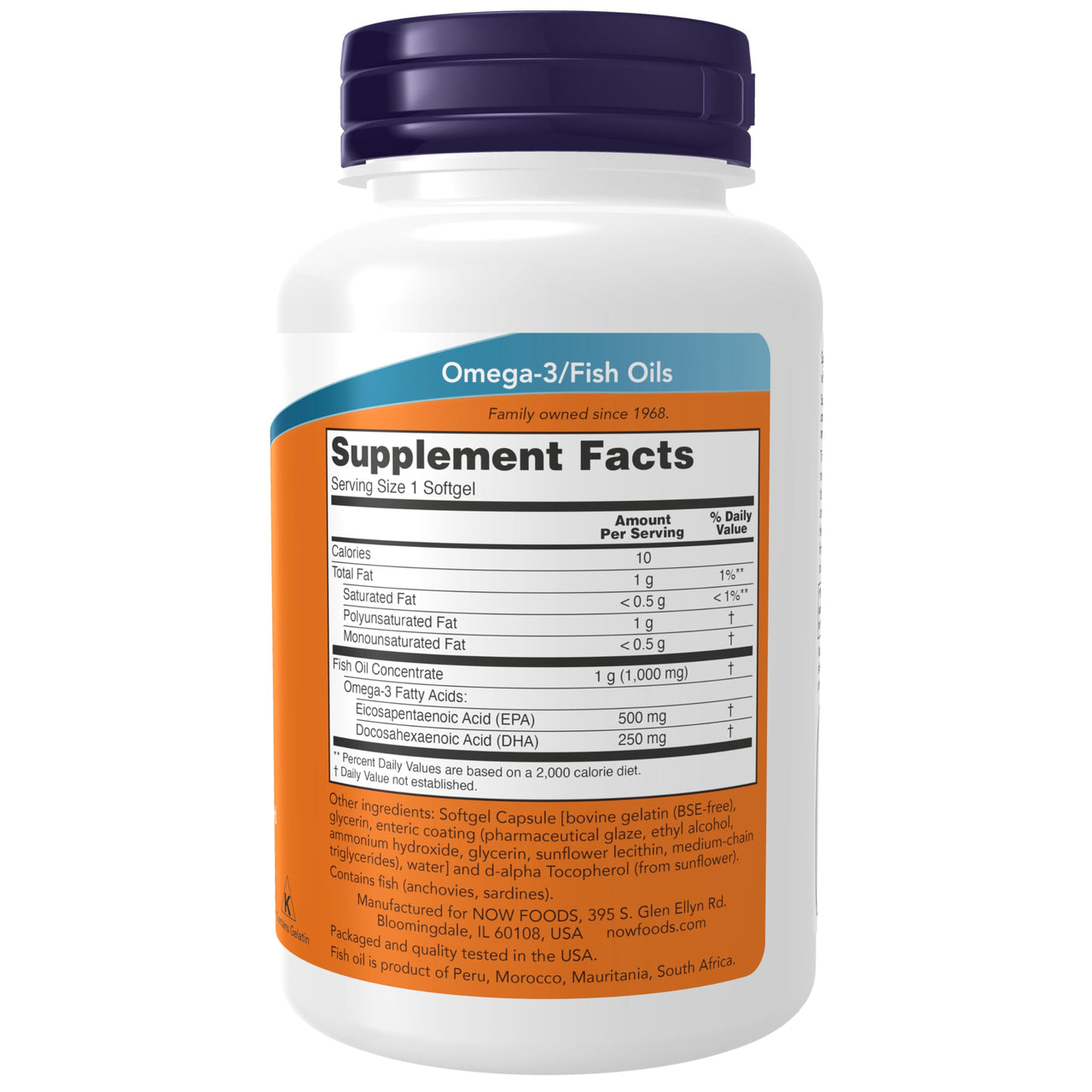 NOW Foods Supplements, Ultra Omega-3 Molecularly Distilled and Enteric Coated, 90 Softgels