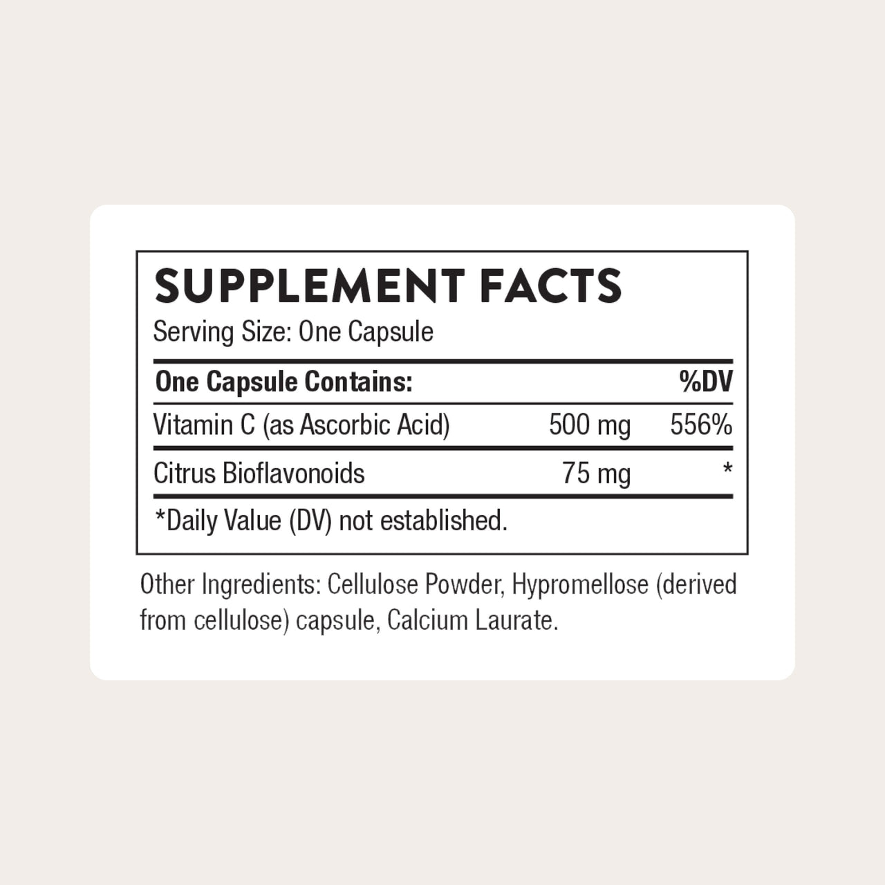 THORNE - Vitamin C 500 mg - Blend of Vitamin C and Citrus Bioflavonoids from Oranges - Supports Immune System, Cellular Energy Production & Collagen Synthesis* - Third-Party Certified - 90 Servings
