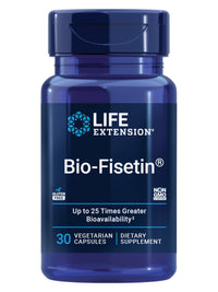 Thumbnail for Life Extension Bio-Fisetin, Fisetin, galactomannans from Fenugreek Seed, Cellular Health, Cognitive Health, Longevity, Gluten-Free, Vegetarian, Non-GMO, 30 Vegetarian Capsules
