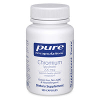 Thumbnail for Pure Encapsulations Chromium (Picolinate) 200 mcg | Hypoallergenic Supplement for Healthy Lipid and Carbohydrate Metabolism Support* | 180 Capsules