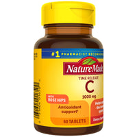 Thumbnail for Nature Made Vitamin C 1000 mg Time Release Tablets with Rose Hips, 60 Count (Packaging May Vary)