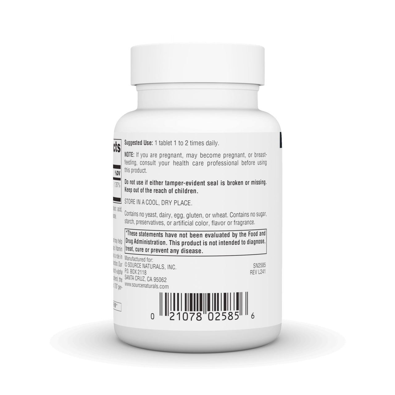 Source Naturals Non-GMO Vitamin E, Antioxidant Support*, 268 mg (400 IU) - 60 Tablets