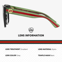Thumbnail for Gucci GG0034SN Designer Sunglasses: Elegant Woman Square Frame Eyewear with Premium eSHADES Kit - Epitome of Luxury and Style