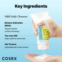 Thumbnail for COSRX Low pH Good Morning Gel Face Cleanser, 5.07 fl oz, BHA Face Wash, Daily Mild Face Cleanser for Sensitive Skin, PH Balancing, Korean Skin Care, Korean Face Wash