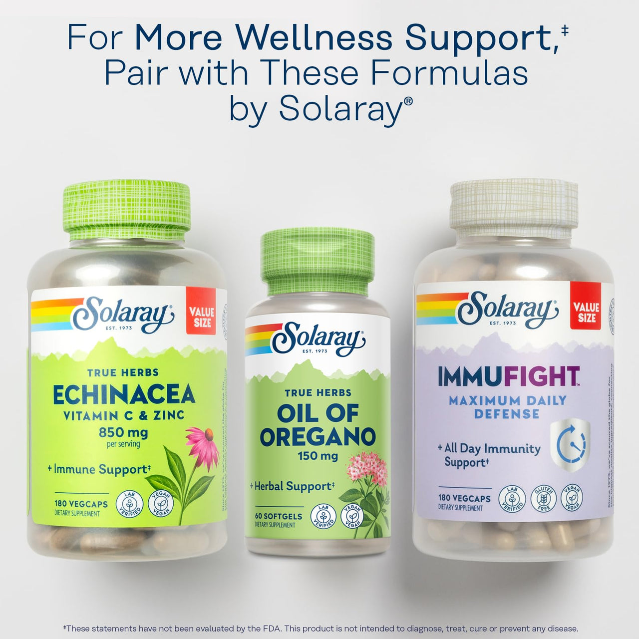 Solaray Oil of Oregano Softgels - Oregano Oil Capsules with Carvacrol, Pure Extract, Extra Strength Formula, 150 mg Per Capsule - 60 Vegan Softgels