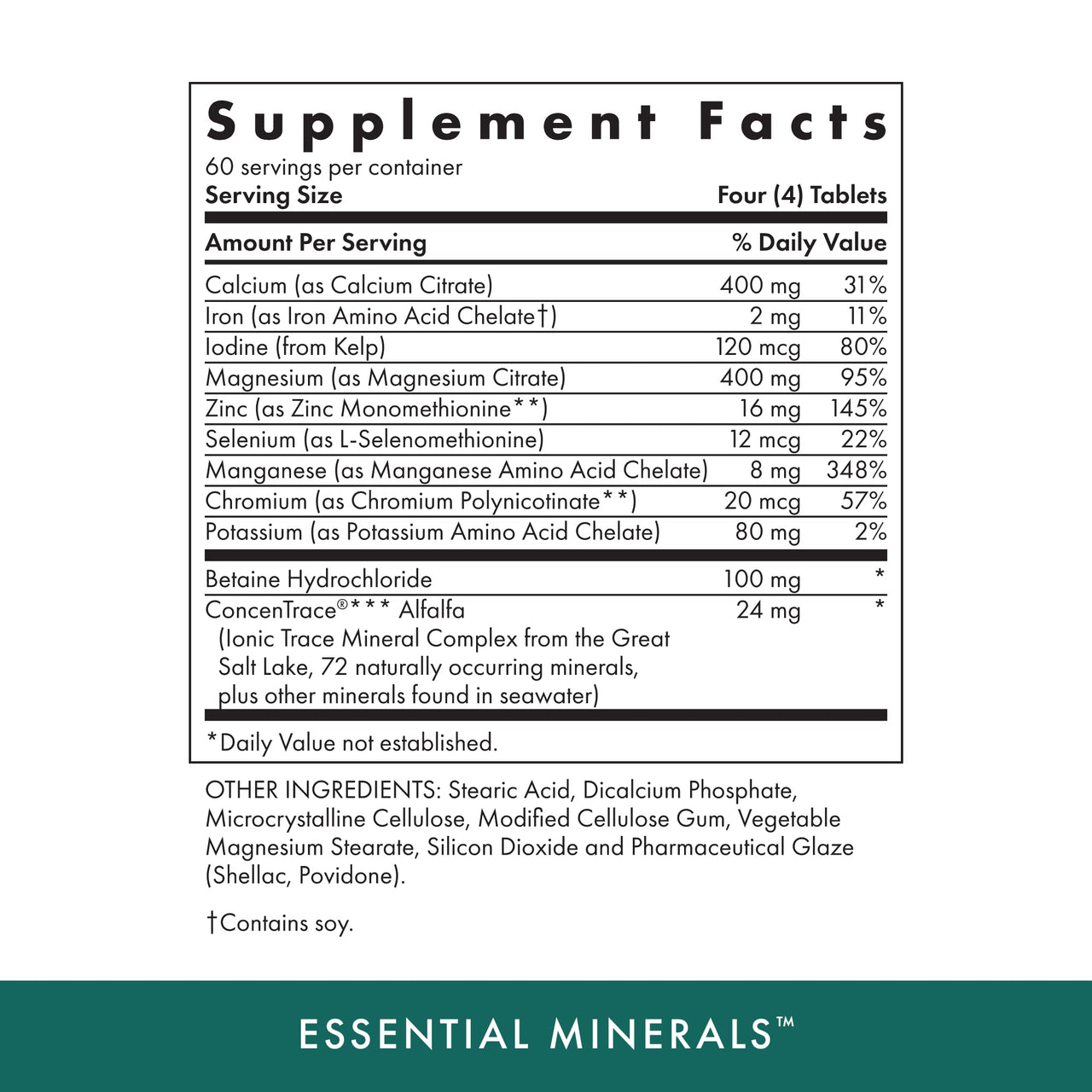 Michael's Health Naturopathic Programs Essential Minerals - 240 Vegetarian Tablets - Supports Nerve Communication & Proper Functioning of Muscles - Kosher - 60 Servings