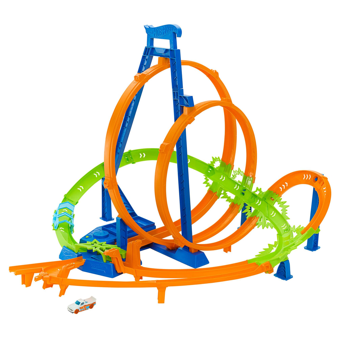 Hot Wheels Action Epic Crash Dash Track Playset & 1:64 Scale Toy Car