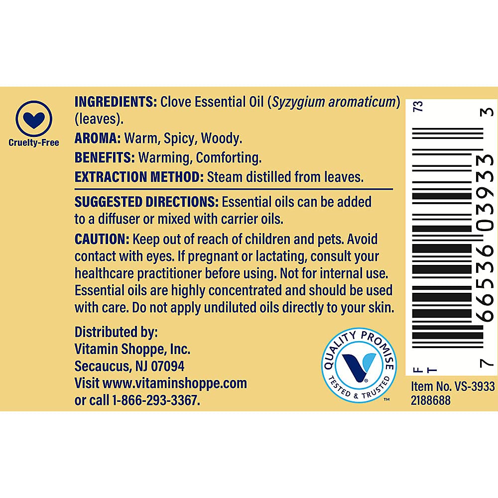 Clove - 100% Pure Essential Oil - Warming & Comforting Aromatherapy (1 fl. oz.)