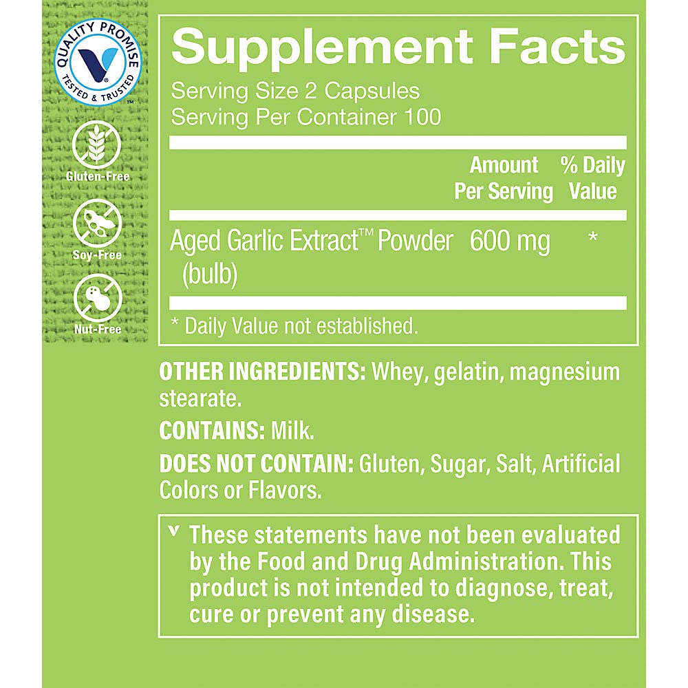 The Vitamin Shoppe Garlic 600 MG - Cardiovascular Health, Immune Support & Antioxidant Protection (200 Capsules)