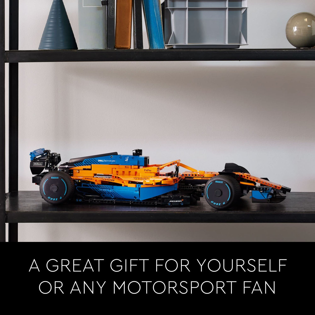 LEGO 42141 Technic McLaren Formula 1 2022 Replica Race Car Model Building Kit, F1 Motor Sport Set Birthday Gift Idea for Adults, Men, Women, Him, Her, Husband, Collectible Home Decor