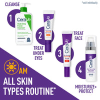 Thumbnail for CeraVe Skin Renewing Vitamin C Eye Cream, Vitamin C, Hyaluronic Acid, Ceramides & Caffeine, Under Eye Cream For Dark Circles and Puffiness, Fragrance Free & Ophthalmologist Tested, 0.5 Fl. Oz