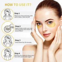Thumbnail for NAZANO 24K Gold Under Eye Patches - 60 Pack for Puffy Eyes, Dark Circles, Bags & Wrinkles with Collagen & Hyaluronic Acid - Eye Care Pads for Daily Skincare (Gold)