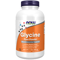Thumbnail for NOW Foods Supplements, Glycine Pure Powder, Promotes Restful Sleep*, Neurotransmitter Support*, 1-Pound