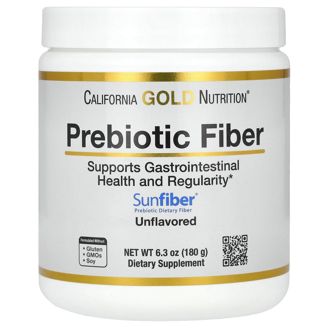 California Gold Nutrition Prebiotic Fiber, 6.3 oz (180 g)