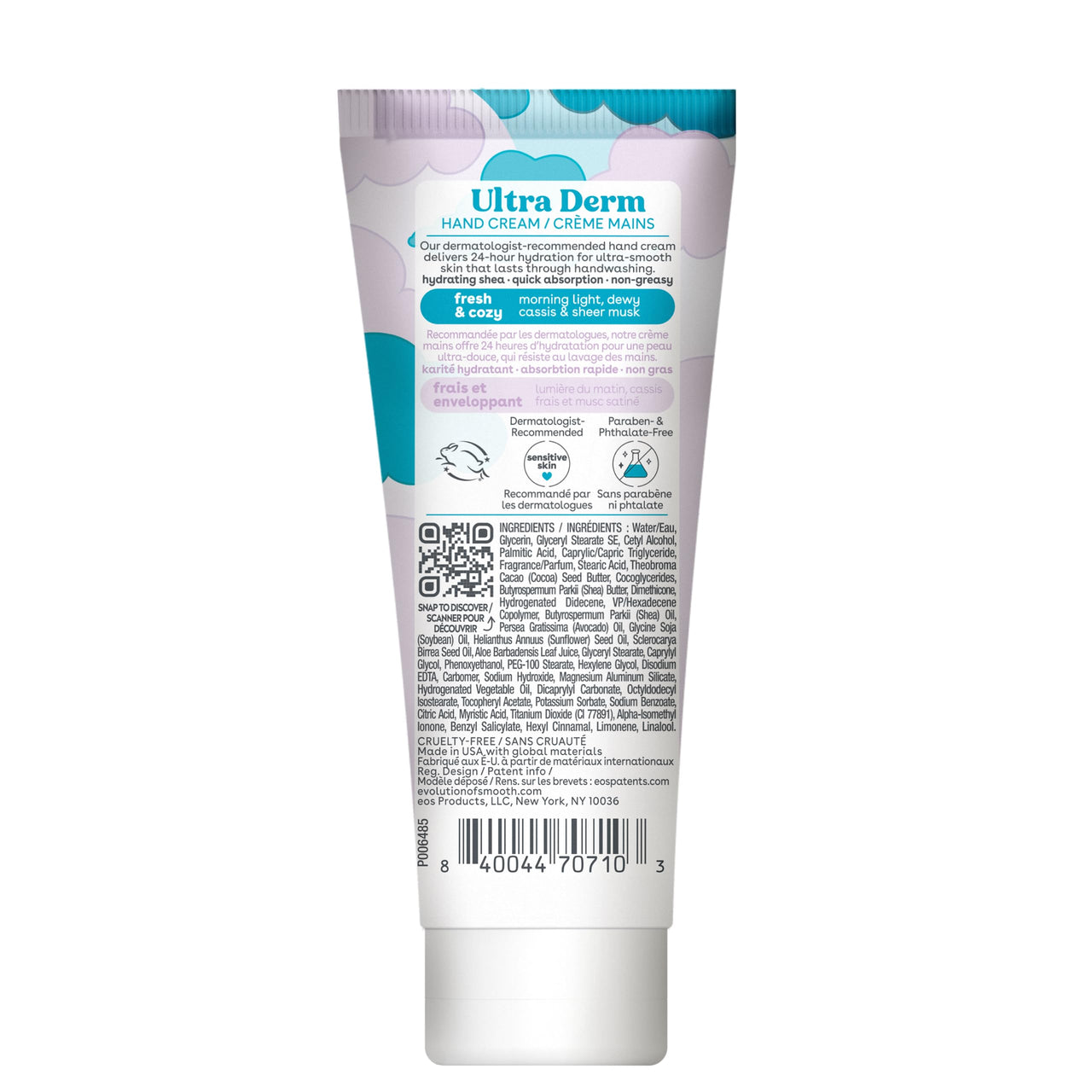 eos Shea Better Hand Cream – Fresh & Cozy, Hand Lotion, Hand Lotion for Dry Skin, Hydrating, Shea Butter, Dry Skin Relief, Travel Size, 2.5 oz