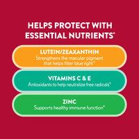 Thumbnail for Ocuvite Eye Vitamin & Mineral Supplement, Gummy Multivitamin for Eyes, Zinc, Vitamin C & E, Lutein & Zeaxanthin Supplements for Vision Support for Adults, 60 Gummies