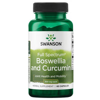 Thumbnail for Swanson Full Spectrum Boswellia and Curcumin 60 Capsules(Packing May Vary)