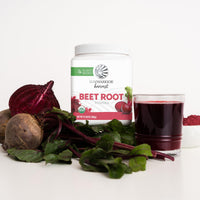 Thumbnail for Sunwarrior Beet Root Powder Nitric Oxide Increase Stamina Blood and Flow Circulation Natural Non-GMO Keto Vegan Superfood for Smoothies Acai Pudding Baking 360g sq tub (90 Servings) Organic Harvest