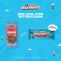 Thumbnail for MrBeast Feastables Milk Chocolate Crunch Bar, King Size, 10 Count, Crispy Rice Chocolate Candy, Fairtrade Cocoa, 2.1oz Each