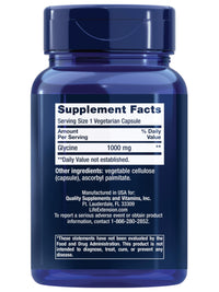 Thumbnail for Life Extension Glycine, 1000 mg, Amino Acid That Promotes Healthy Sleep, Gluten-Free, Non-GMO, Vegetarian, 100 Capsules