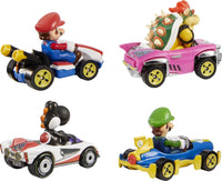 Thumbnail for Hot Wheels Mario Kart Set of 4 Die-Cast Toy Cars