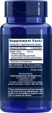 Thumbnail for Life Extension Skin Restoring Ceramides, 50 Liquid Veg Caps (Pack of 2) - Non-GMO, Vegetarian Phytoceramide Supplement