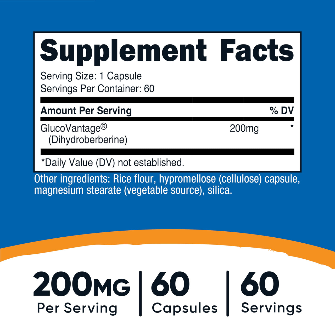 Nutricost Dihydroberberine Capsules (200mg, 60 Capsules) - More Bioavailable Metabolite of Berberine