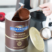 Thumbnail for Ghirardelli Majestic Premium Cocoa Powder, 32 Ounce Can with Ghirardelli Stamped Barista Spoon