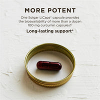 Thumbnail for Solgar Full Spectrum Curcumin - 30 LiCaps - Superior Absorption - Brain, Joint & Immune Health - Non-GMO, Vegan, Gluten Free, Dairy Free - 30 Servings