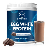 Thumbnail for MRM Nutrition Egg White Protein - Sugar Free Chocolate Flavored Powder, 23g Fat-Free Protein with Digestive Enzymes, Free of Dairy, Gluten, and Soy, High Biological Value - 10 Servings