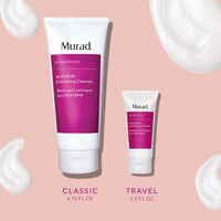Thumbnail for Murad AHA/BHA Exfoliating Cleanser - Hydration Exfoliating & Moisturizing Salicylic, Lactic and Glycolic Acid Face Wash - Creamy Skin Smoothing Treatment Backed by Science, Travel size, 2 Fl Oz