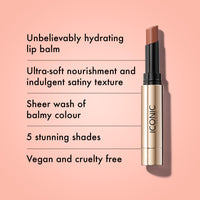 Thumbnail for ICONIC LONDON Melting Touch Lip Balm | Hydrating Lip Balm, Non Sticky, Sheer Wash of Colour, Cruelty Free, Vegan Makeup (In the Nude) 0.10 Fl oz