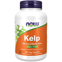 Thumbnail for NOW Supplements, Kelp 325 mcg of Natural Iodine, Supports Healthy Thyroid Function*, Super Green, 250 Veg Capsules