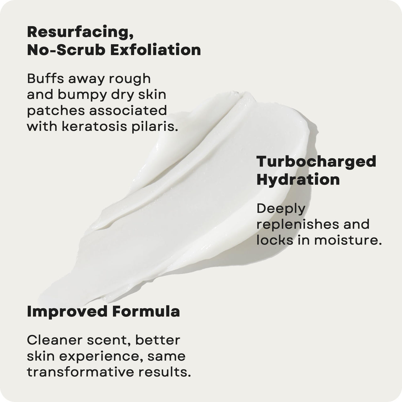 AmLactin KP Bumps Be Gone - Therapeutic Body Cream for Keratosis Pilaris - No-Scrub Exfoliator and Body Moisturizer for Dry Skin with 15% Lactic Acid AHA, 3 oz (Packaging May Vary)