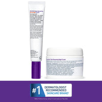 Thumbnail for CeraVe Vitamin C Serum and Night Cream Skin Care Set, Brightening Serum with 10% Pure Vitamin C & Night Moisturizer with Peptides + Hyaluronic Acid, Travel Essentials, 1oz Vit C + 1.7oz Moisturizer