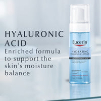 Thumbnail for Eucerin Hydrating Foaming Daily Facial Cleanser with Hyaluronic Acid, 5 Fl Oz