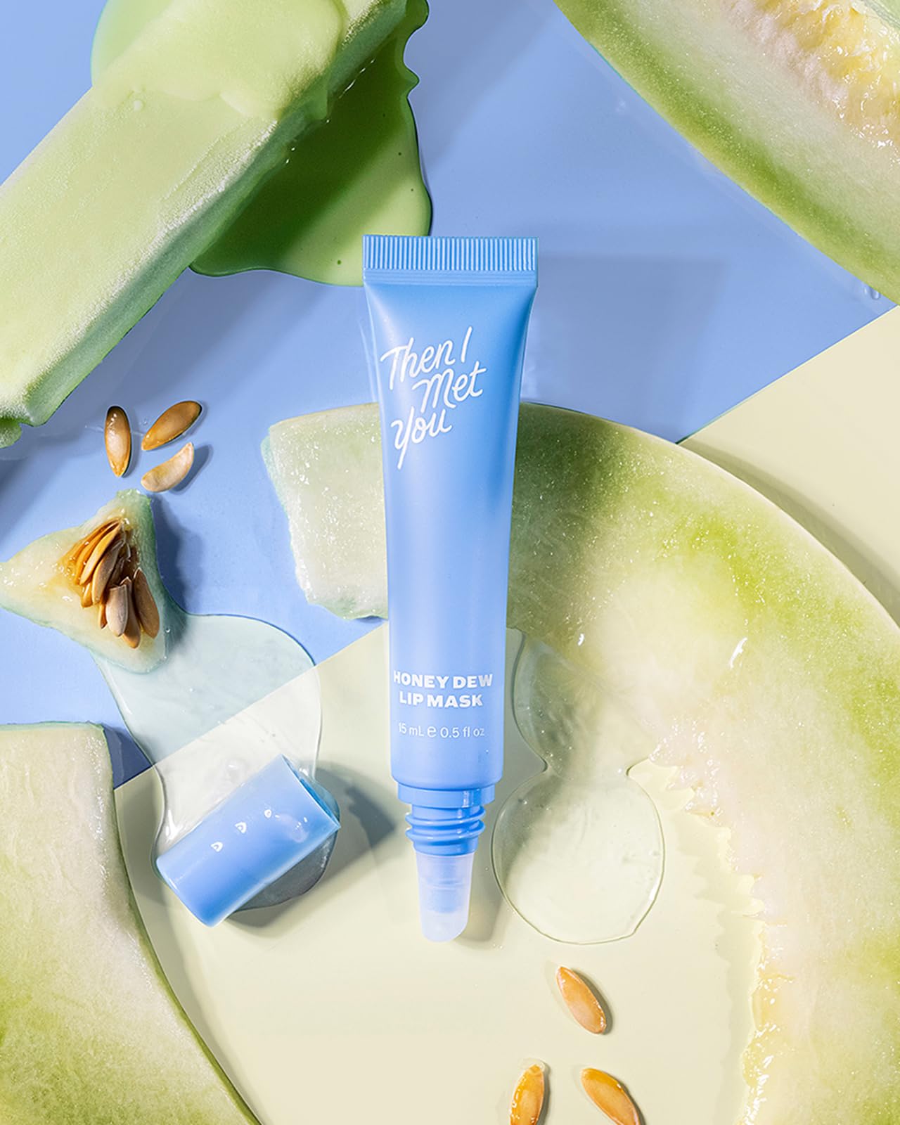 Then I Met You Honey Dew Lip Mask, Nourishing & Moisturizing Lip Mask & Exfoliating Balm with Honeydew, Squalane plus Honey Extract, 0.5 oz