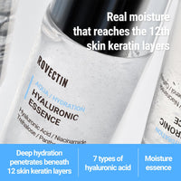 Thumbnail for ROVECTIN Aqua Hyaluronic Essence – Hydrating Essence Toner with 7-Layer Hyaluronic Acid Complex & Niacinamide for Deep Moisturizing, Plumping, and Soothing | Vegan Korean Skincare (3.38 fl oz)