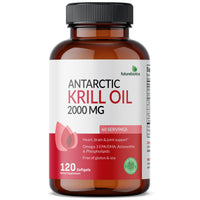 Thumbnail for Futurebiotics Antarctic Krill Oil 2000mg with Astaxanthin, Omega-3s EPA, DHA and Phospholipids - 100% Pure Premium Krill Oil Heavy Metal Tested, Non GMO – 120 Softgels
