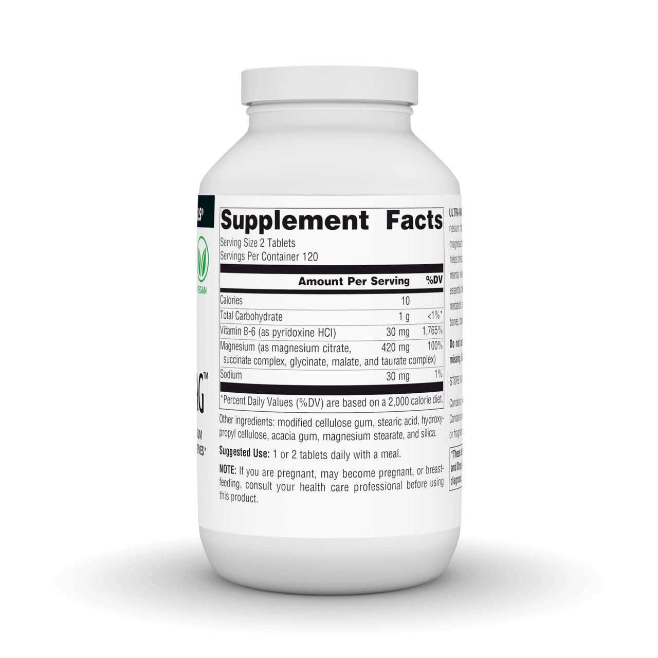 Source Naturals Ultra-Mag, 5 in 1 -Bioavailable Magnesium, Maintains Muscle & Nerve Function* - 240 Tablets